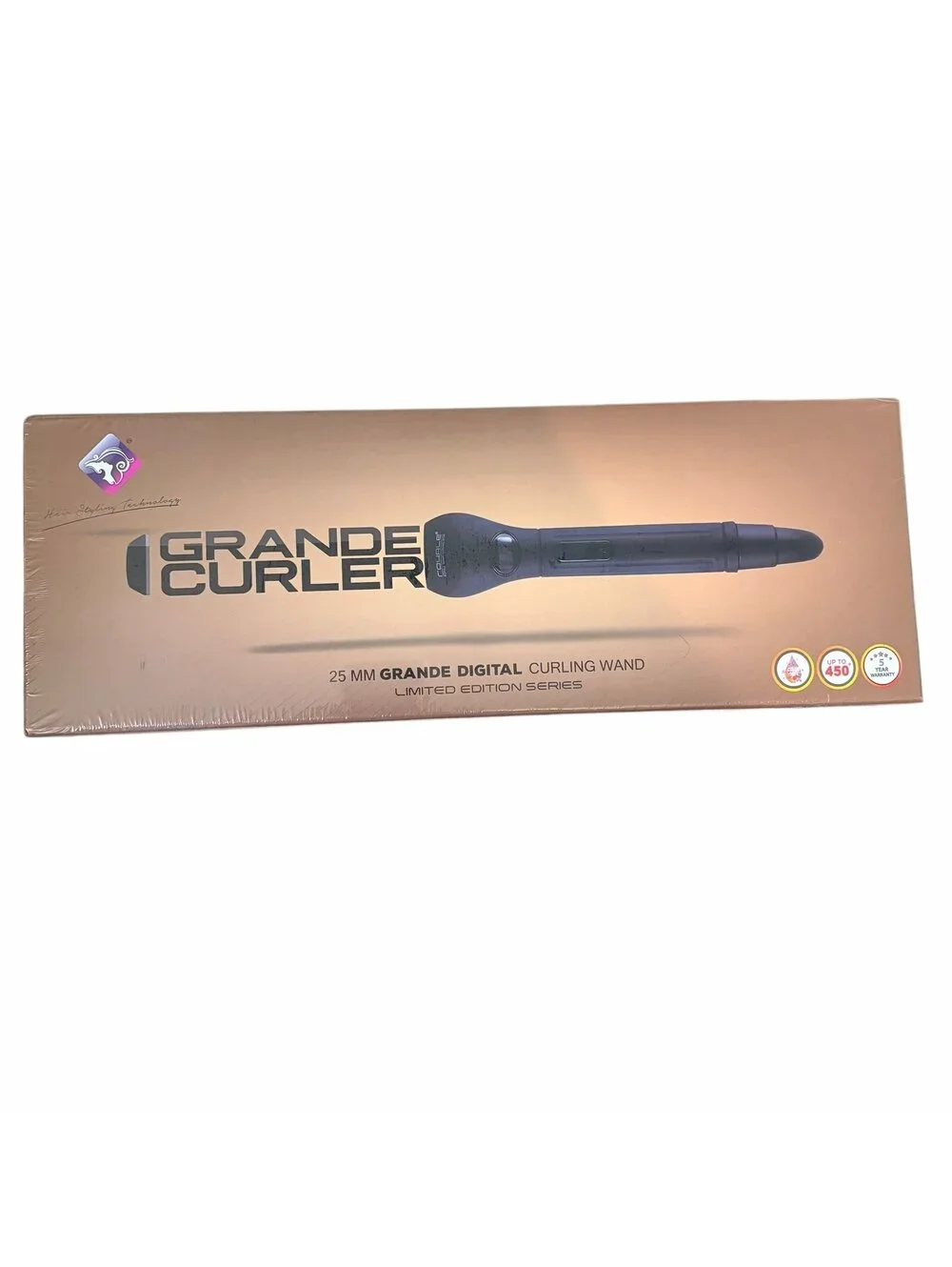 Brand New GRANDE 25 MM DIGITAL CURLING WAND LIMITED EDITION SERIES